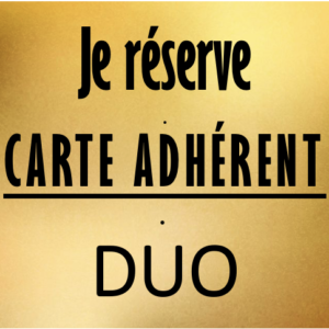 CARTE ADHÉRENT DUO