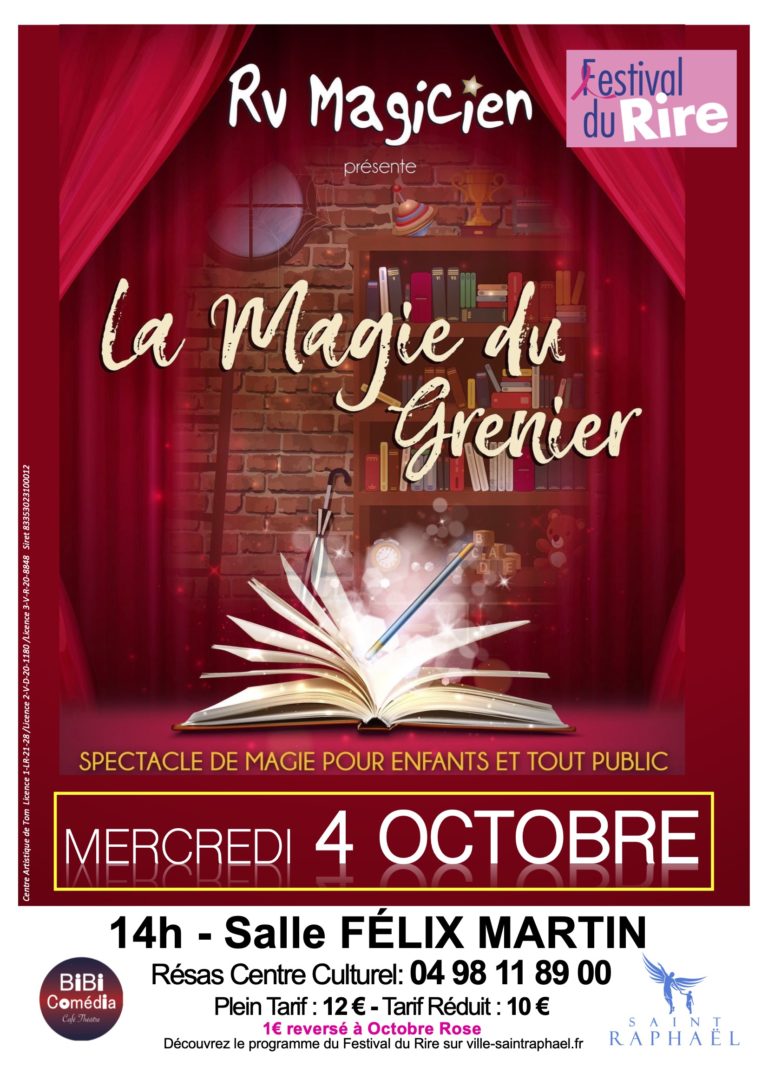 Mercredi 4 Octobre - La Magie du Grenier - 20 ans Festival du rire