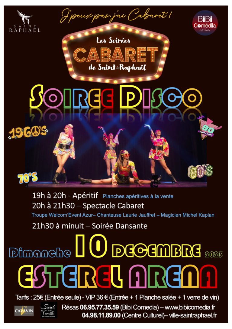 CABARET DISCO 10 DÉCEMBRE 2023