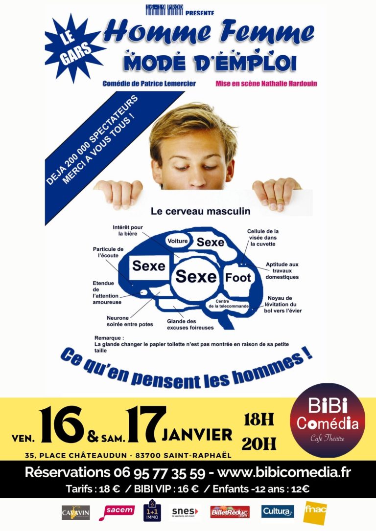 homme femme mode d'emploi 16 et 17 janvier