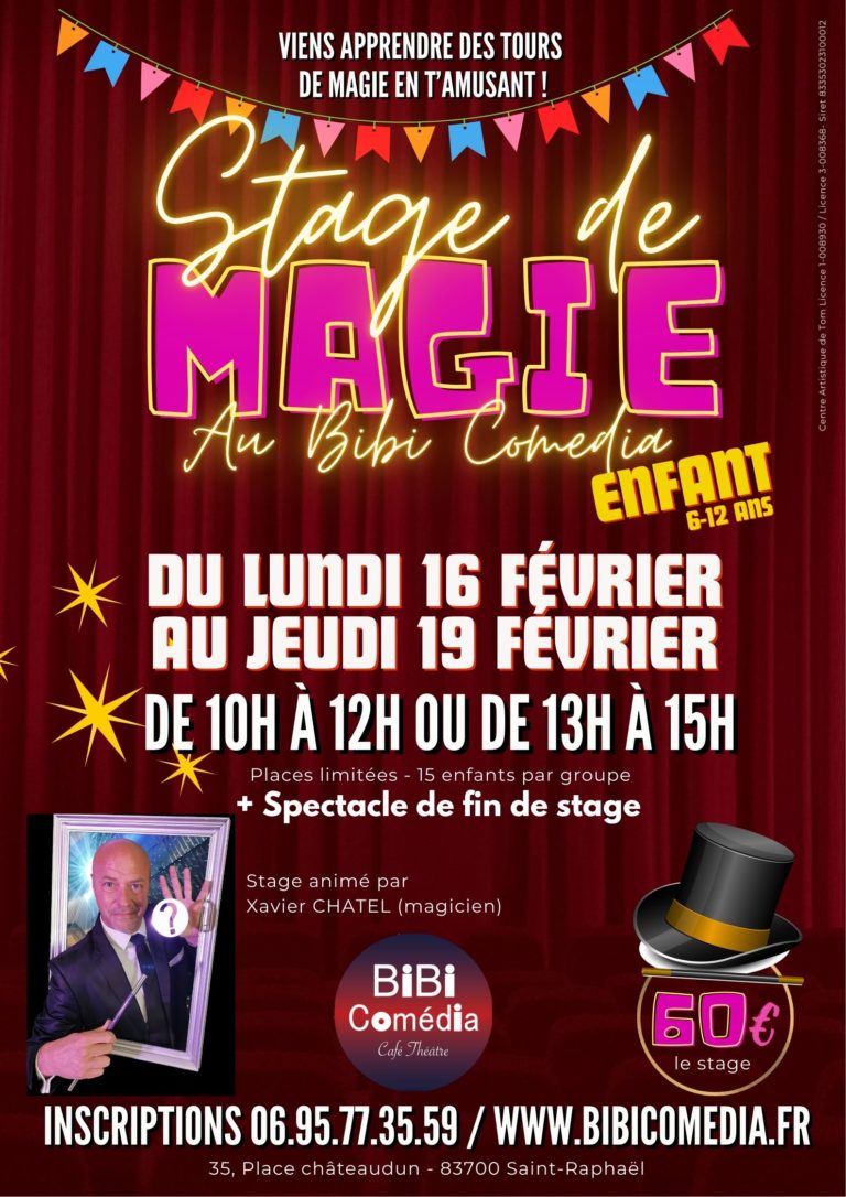 stage magie fevrier 2026
