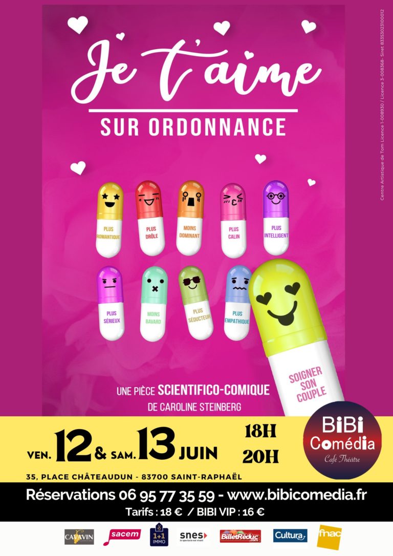 12-13 juin je t'aime sur ordonnance